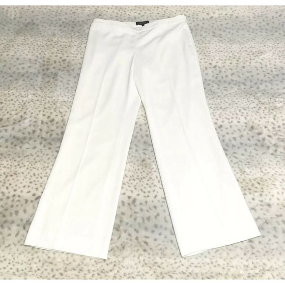 womens white lined dress pants